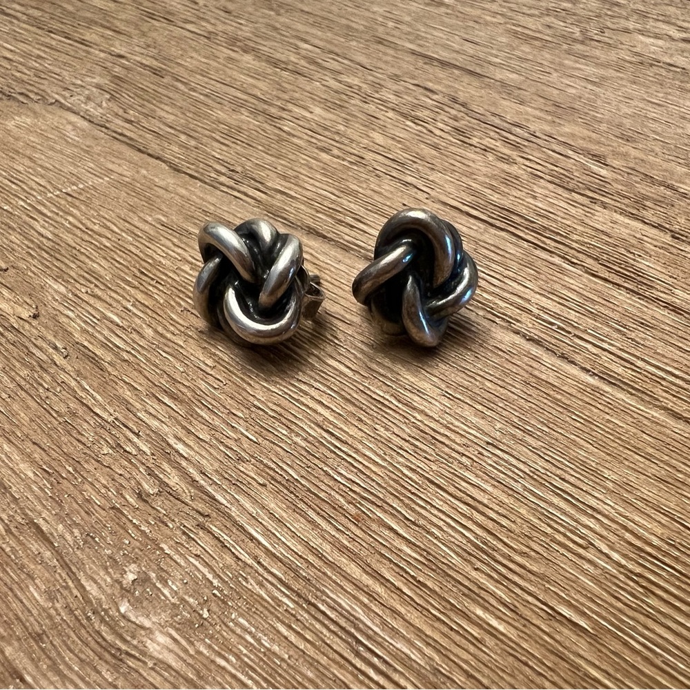 James Avery Original Lovers Knot Stud Earrings - Sterling Silver